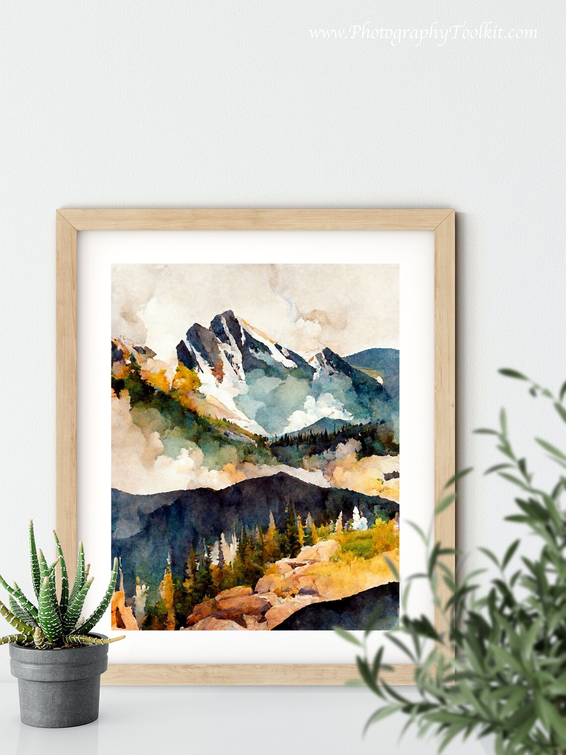 Rocky Mountains Canada Art Print, Mountain Landscape - Image 5