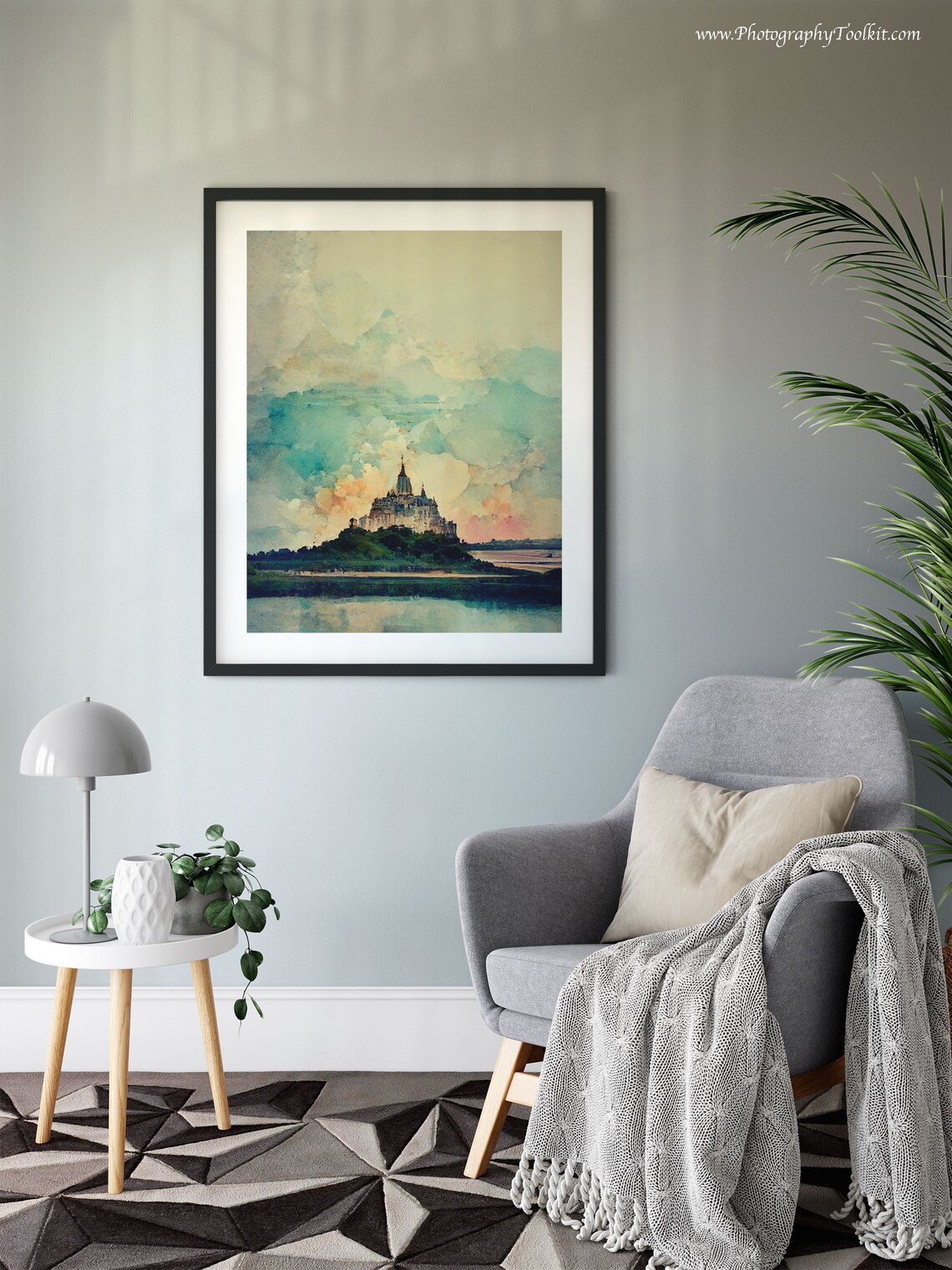 Mont Saint Michel Travel Poster, France Landscape - Image 6