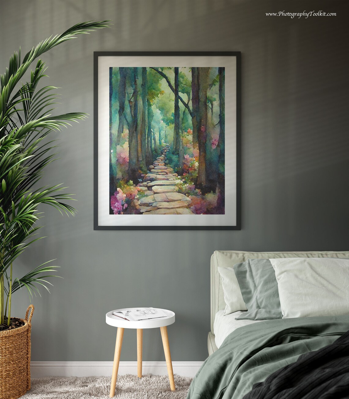 Forest Path Wilderness Art Print - Image 3