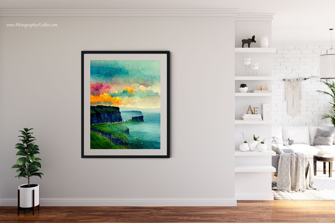 Cliffs Of Moher Travel Print, Irish Landscape - Image 4