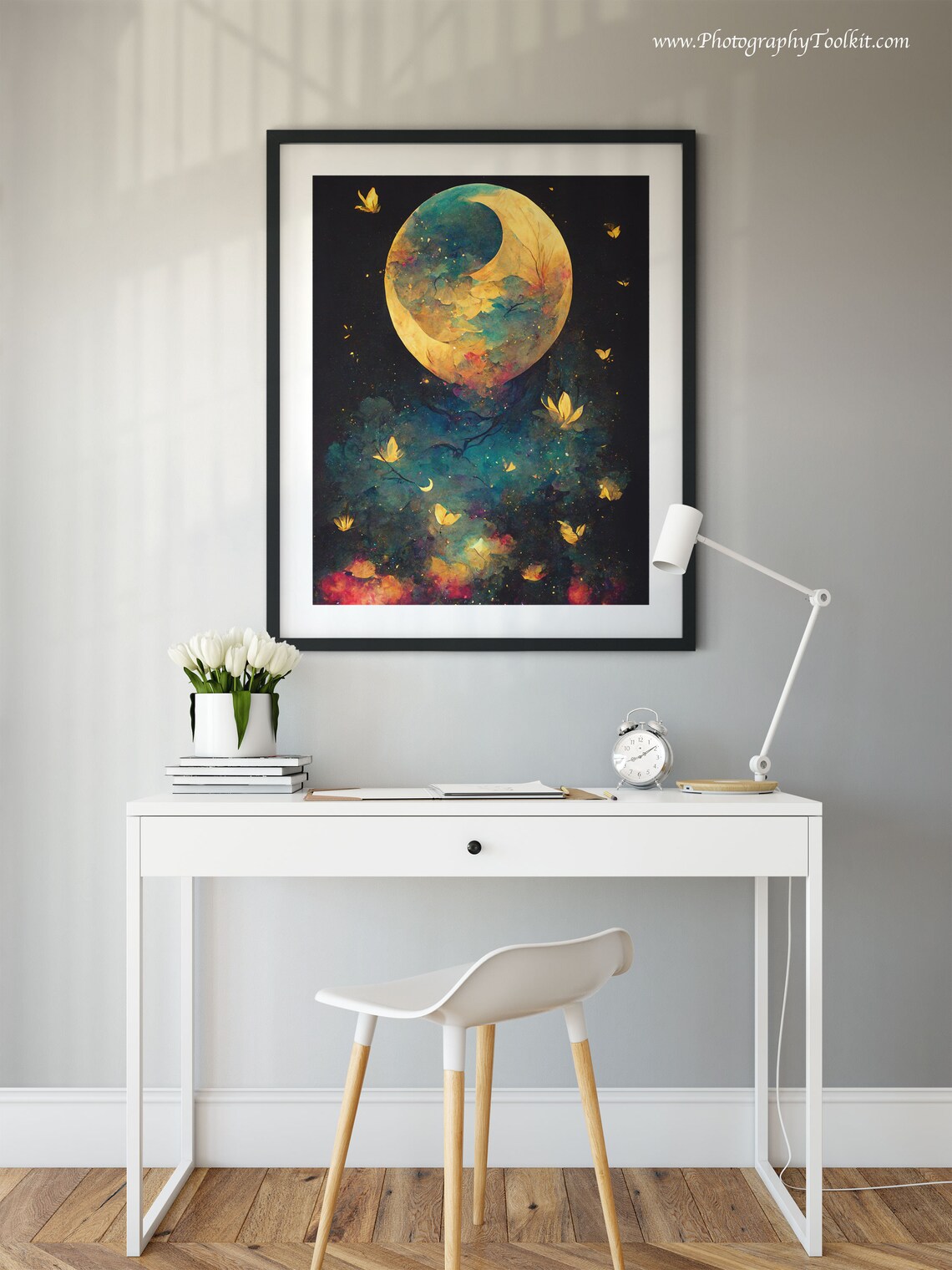Firefly Night Sky Art Print, Woodland Forest - Image 2