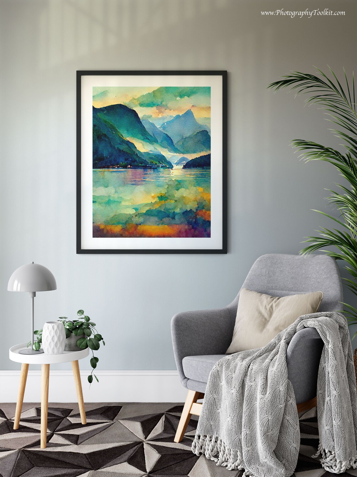 Norwegian Fjord Travel Poster, Norway Landscape - Image 6
