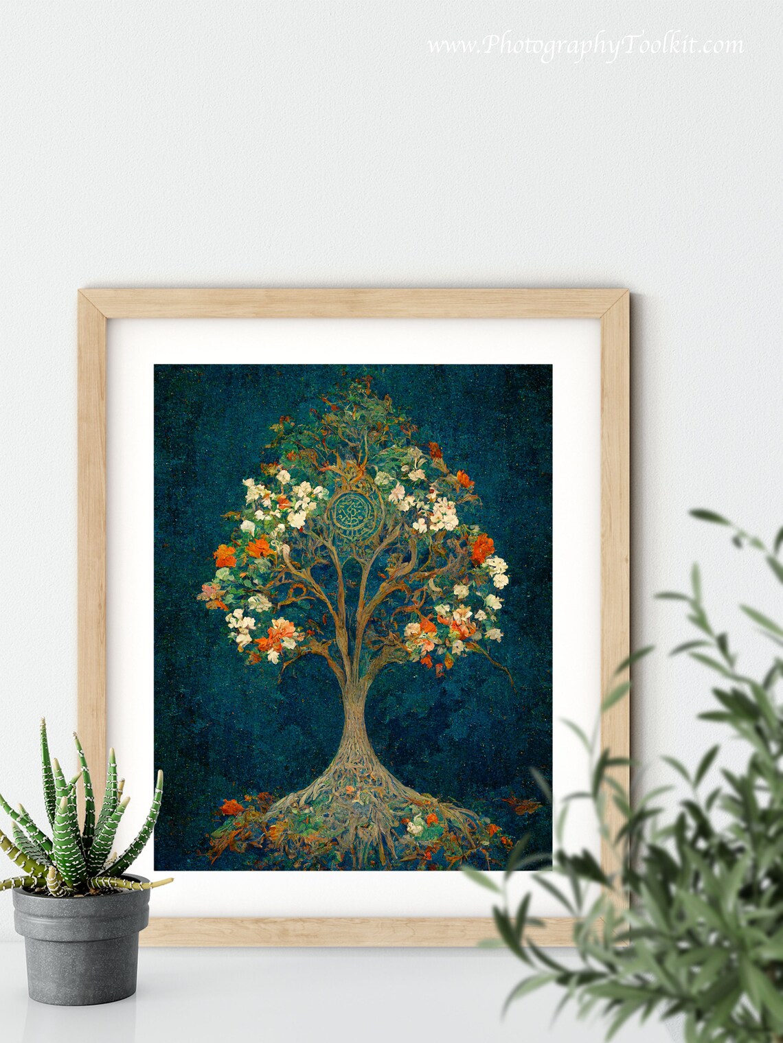 Tree Of Life Botanical Spiritual Wall Art Panels - Image 5