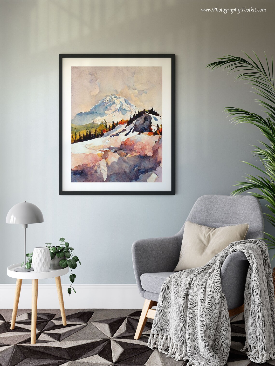 Mount Rainier National Park Art Print, Mountain Landscape - Image 6