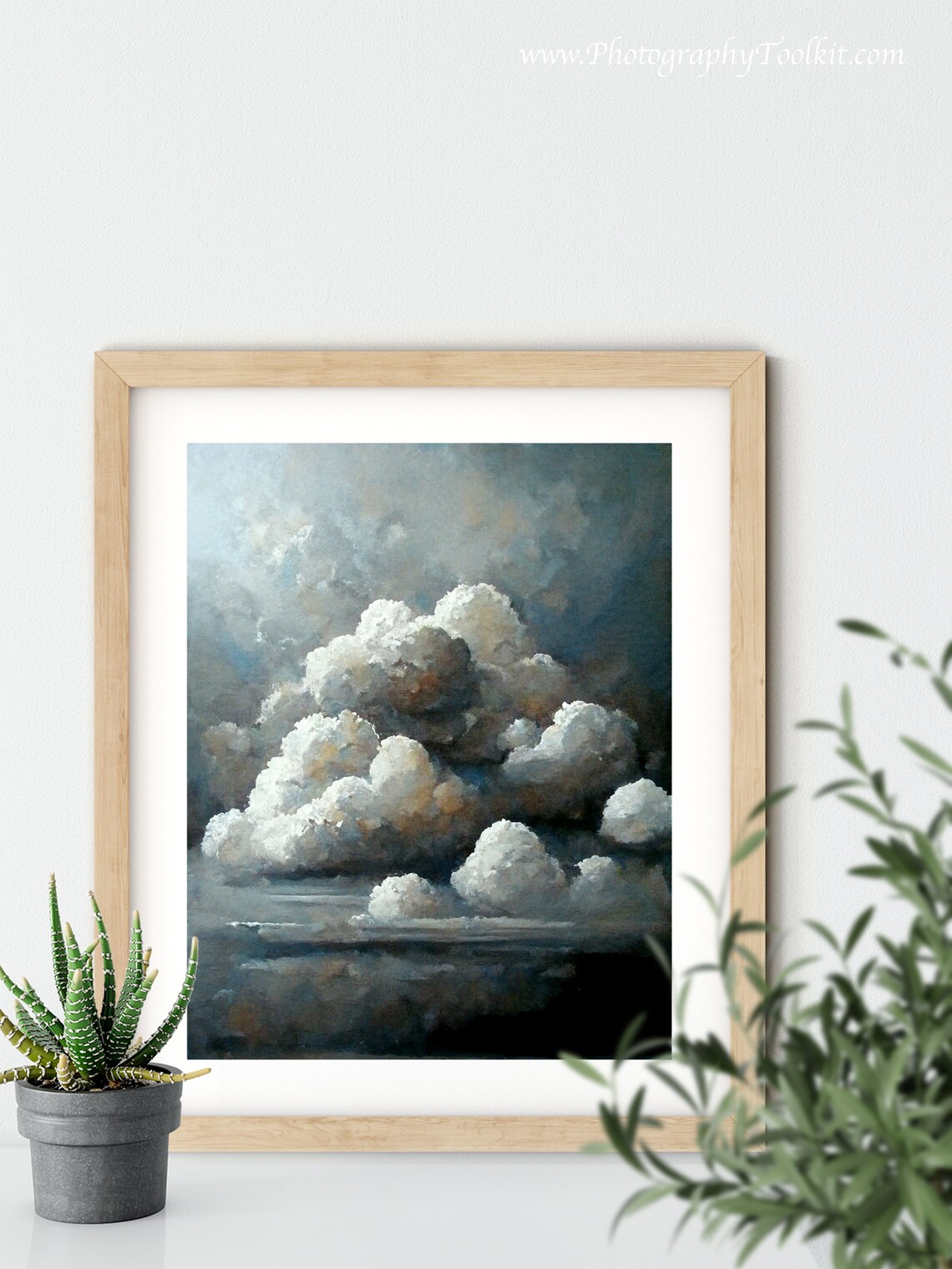 Clouds Vintage Print, Countryside Sky Art Print - Image 5