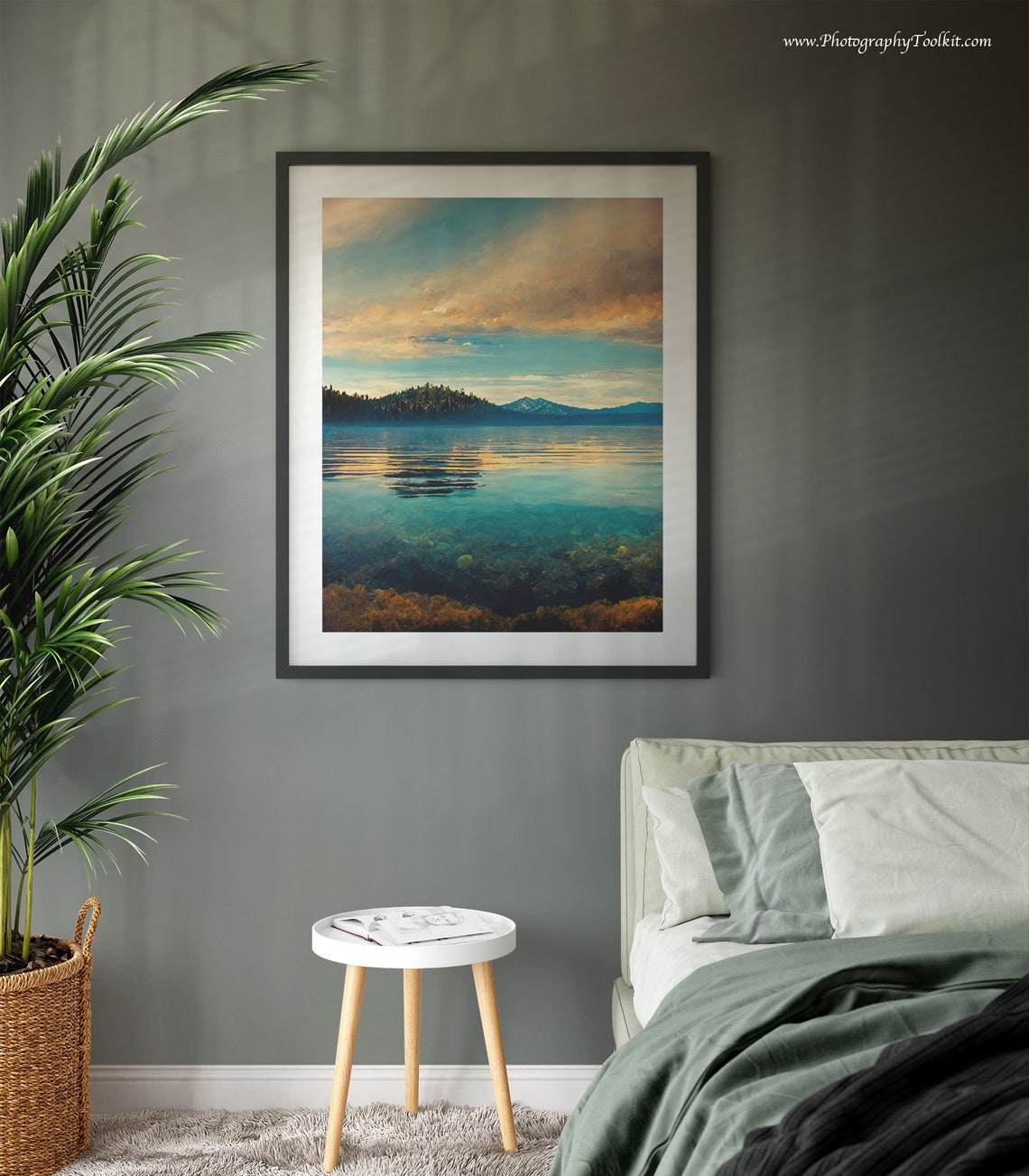 Lake Tahoe Print Lake Tahoe Wall Art Lake Tahoe Poster Lake Tahoe Art Lake Tahoe Lake Tahoe Vintage Style Travel Poster Print - Image 3