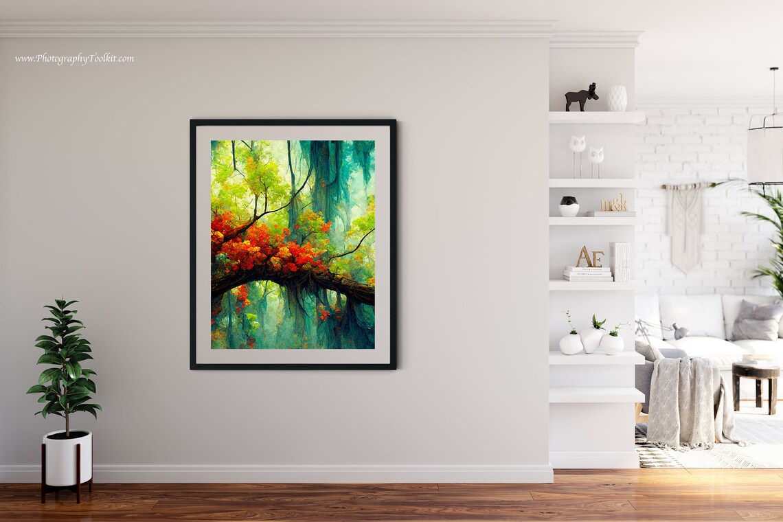Spring Landscape Forest Art Print, Pine Trees - Image 4