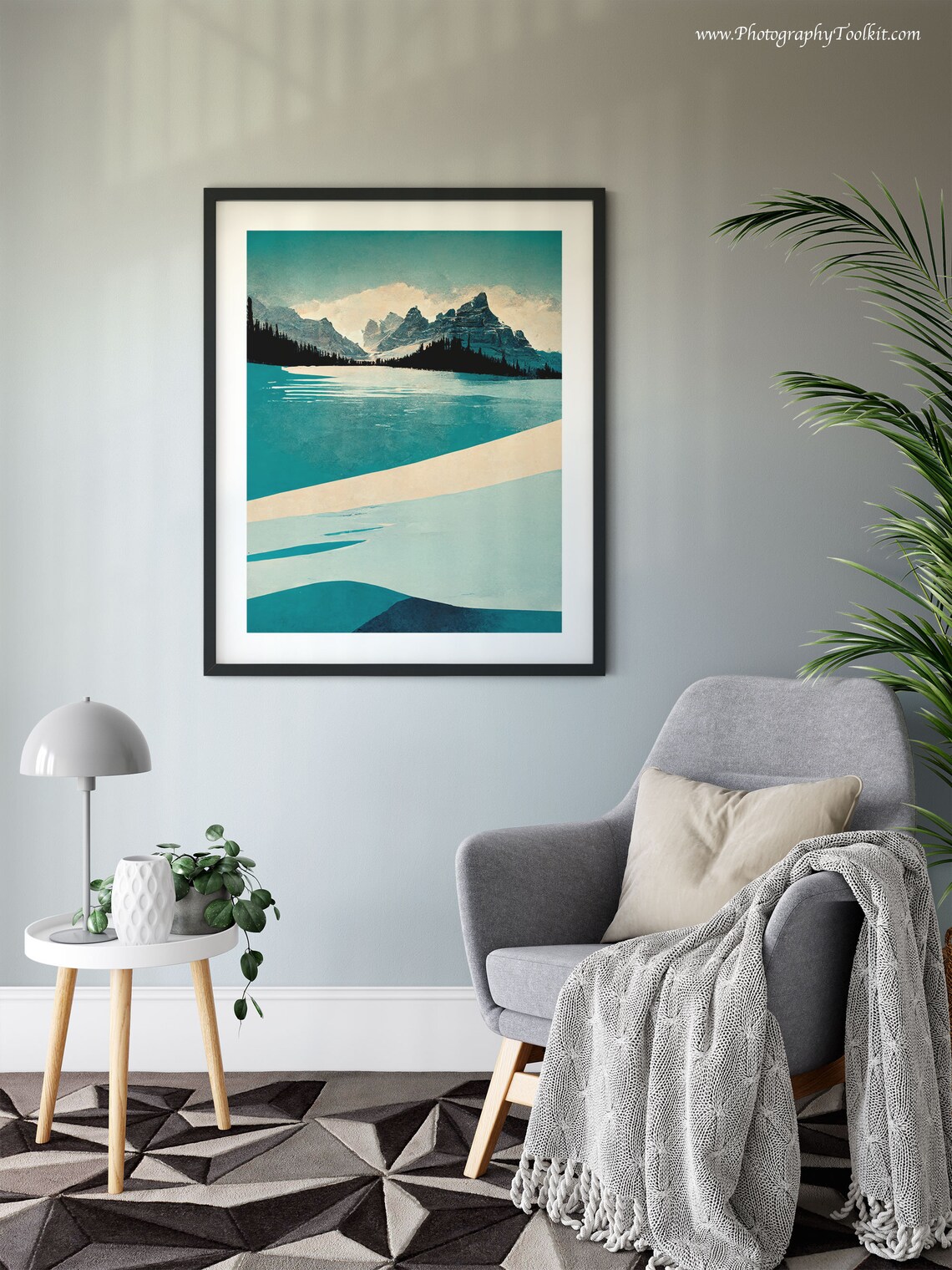 Moraine Lake Watercolor Print, Banff National Park - Image 6