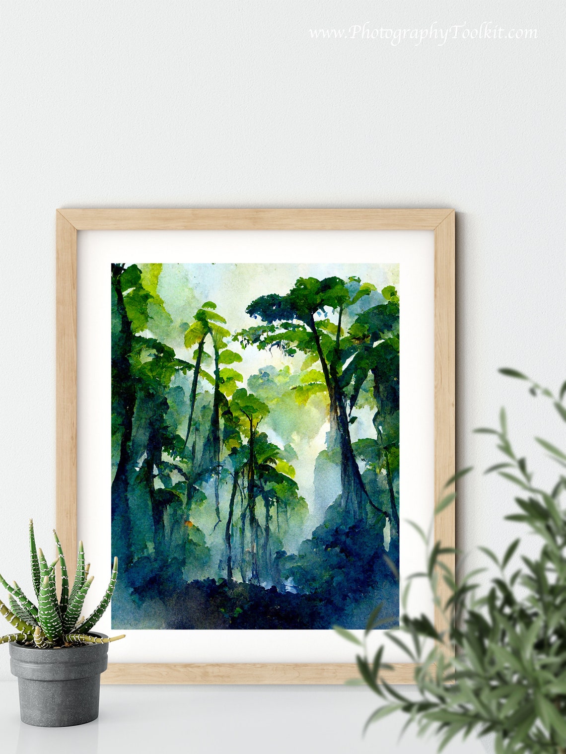Forest Prints Rainforest Trees Art Wilderness Print Landscape Art Print Forest Wall Art Rainforest Decor Jungle Art Print - Image 5