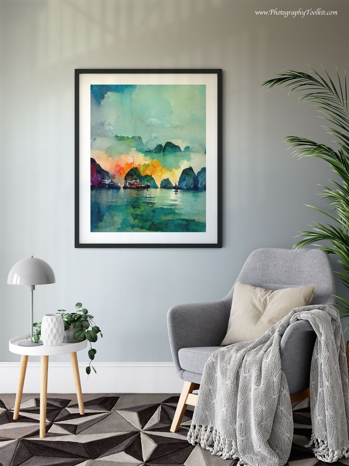 Vietnam Ha Long Bay Print Ha Long Bay Print Wall Art Vietnam Travel Print Vietnamese Art Print Vietnam Wall Decor Vietnam Photo - Image 6