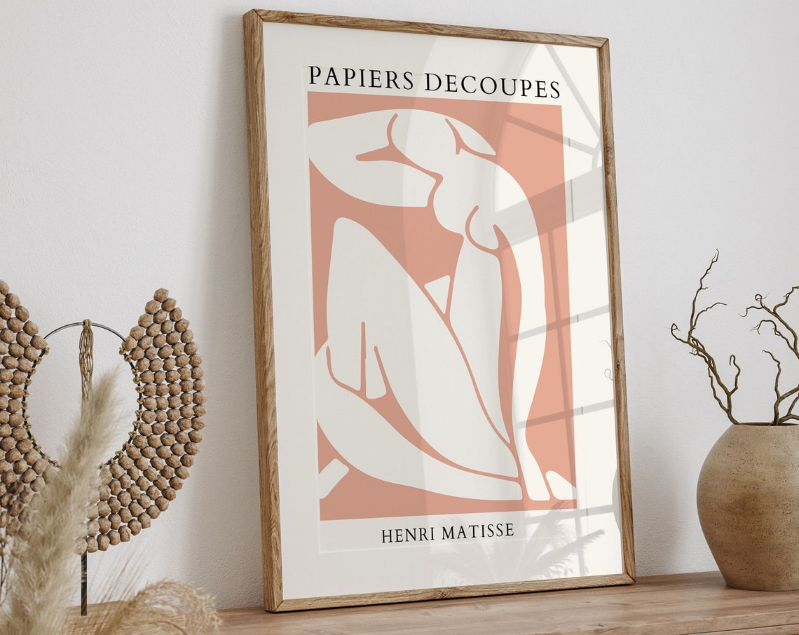 Henri Matisse Papiers Decoupes Terracotta Nude Cut-Out Poster - Image 5