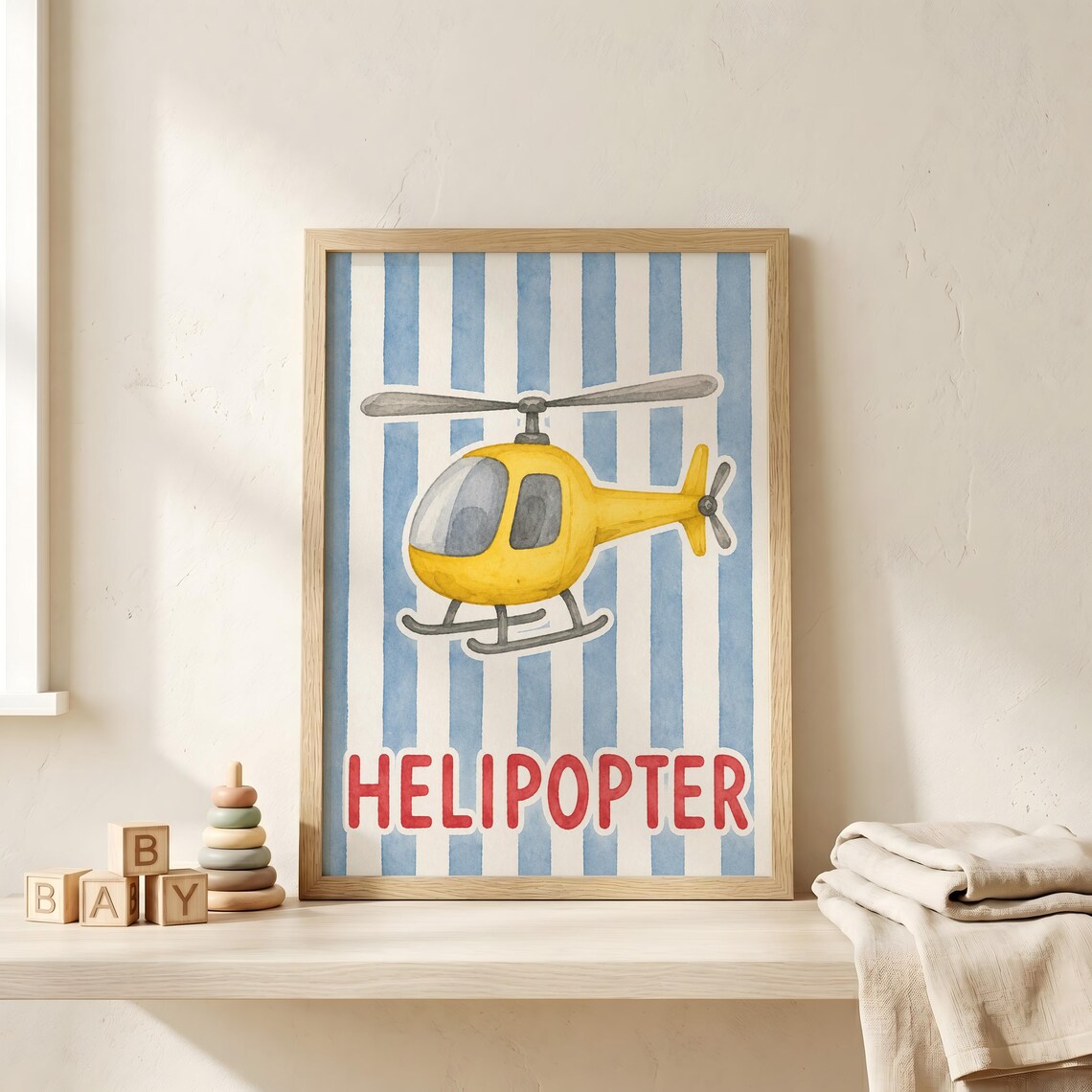 Custom Toddler Boy Nursery Wall Art Art Print
