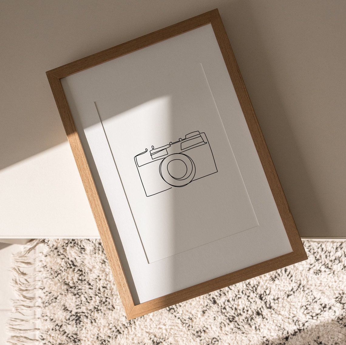 Minimalist One Line Camera Drawing Photographer Wall Decor Poster - Image 2