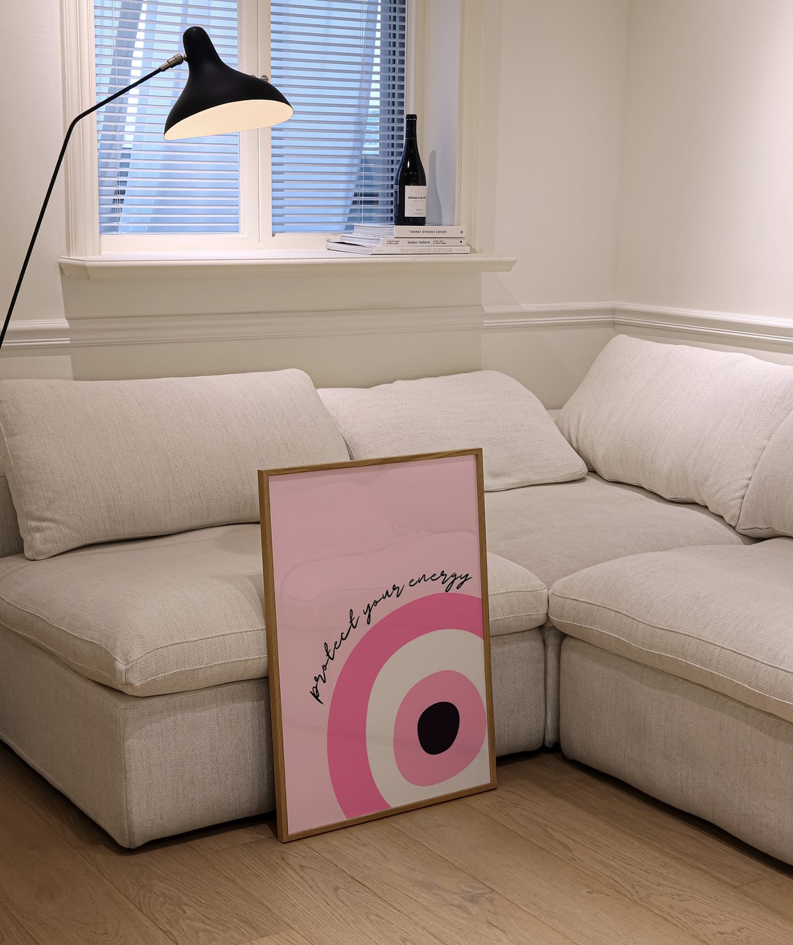 Protect Your Energy Pink Evil Eye Nazar Symbol Girly Decor Poster - Image 4