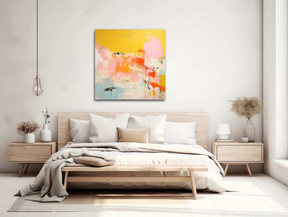 Abstract Modern Expressionist Art Print, Color Chaos - Image 2