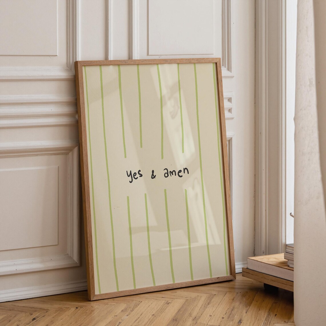 Yes And Amen Print, Vintage Christian Decor