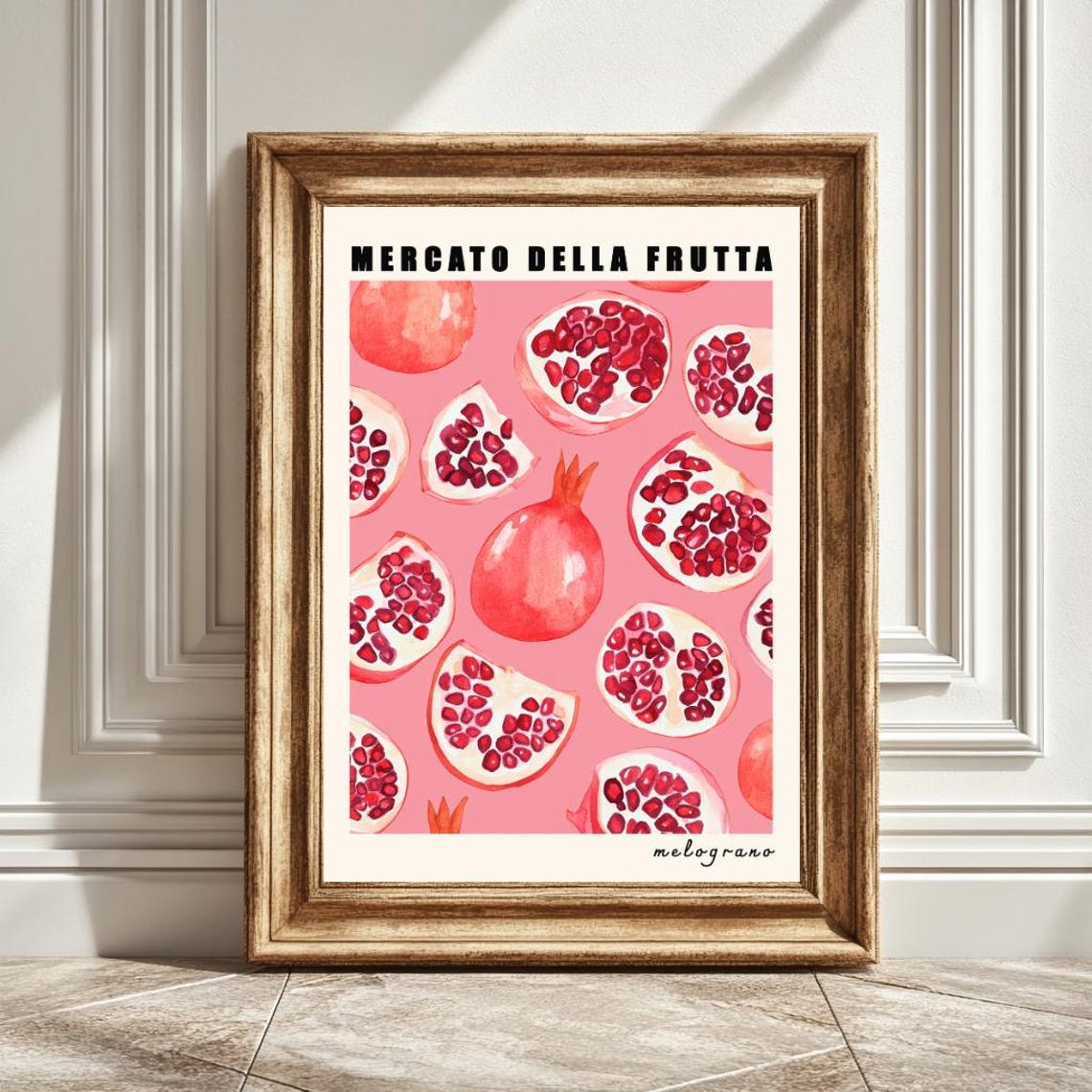 Pomegranate Art Print, Mercato Della Fruta