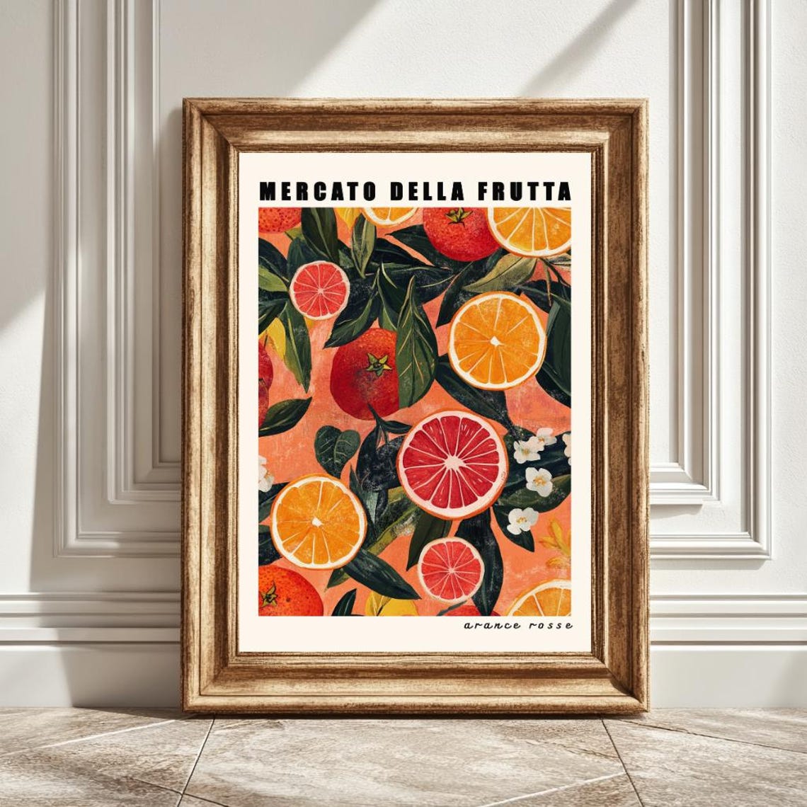 Blood Oranges Art Print, Kitchen Wall Art
