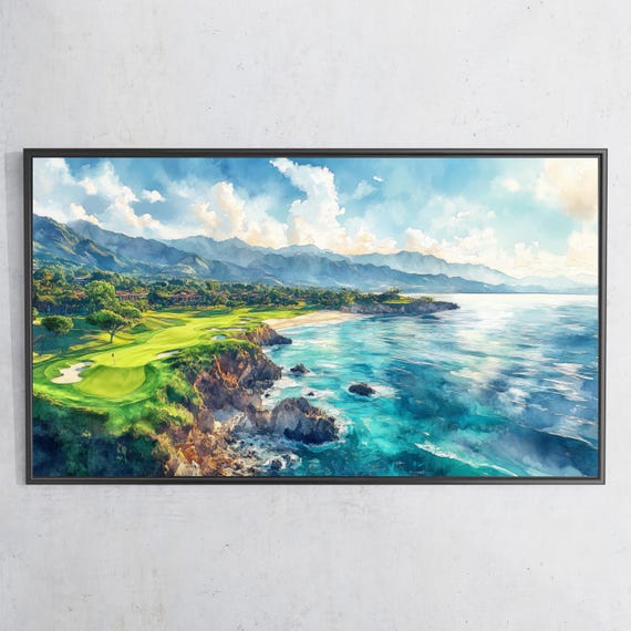 Golf Frame Tv Art 4k Frame Tv Art Spring Frame Tv Art Sports Tv Art Golf Course Landscape Art Tv314