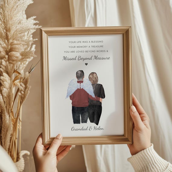 Your Life Was A Blessing Missed Beyond Measure Memorial Poster
