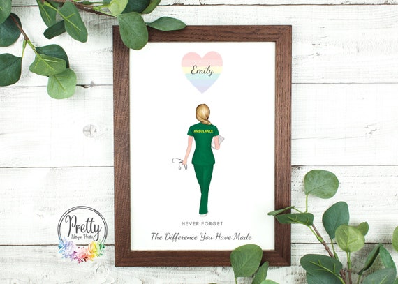 Personalised Gift For Paramedic Personalised Gift For Key Worker Nhs Thank You Gift Ambulance Driver Gift Gift For Ambulance Driver