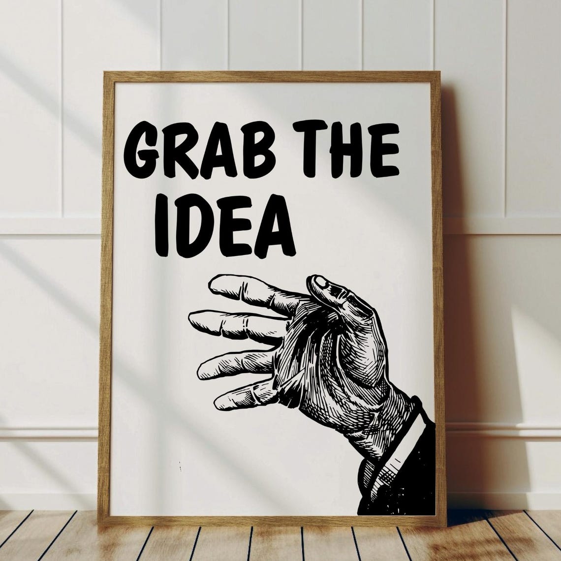 Idea Wall Art Print Minimalist Motivational Quote