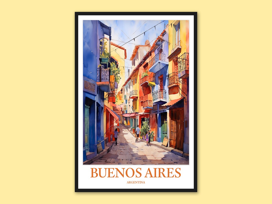 Buenos Aires La Boca Print Argentina Travel Wall Art