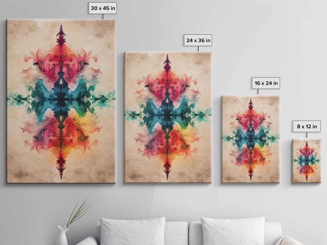 Bold Colorful Ornament, Modern Abstract Art Print - Image 3