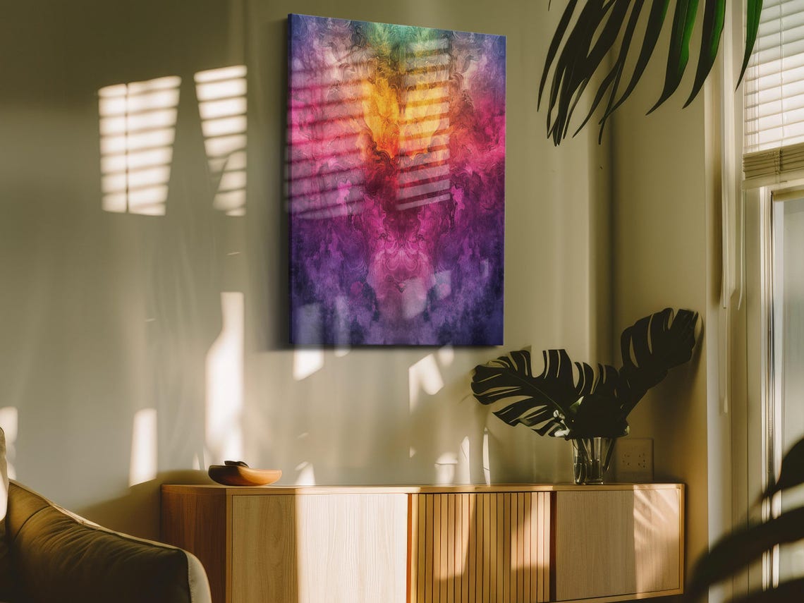 Rainbow Gradient Abstract, Art Print - Image 4
