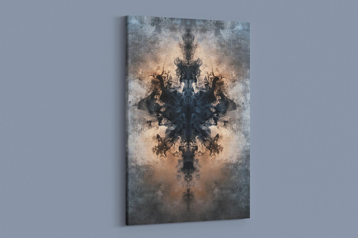Smoky Abstract Patterns, Modern Art Print - Image 2