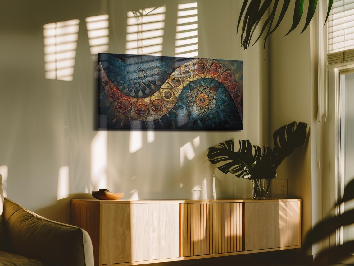 Golden Spiral Abstract Artwork - Image 3