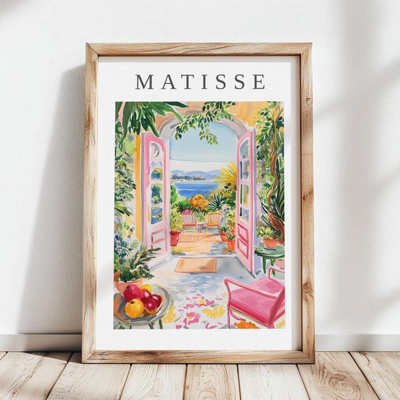 Henri Matisse Joyful Abstract Room With Sea View