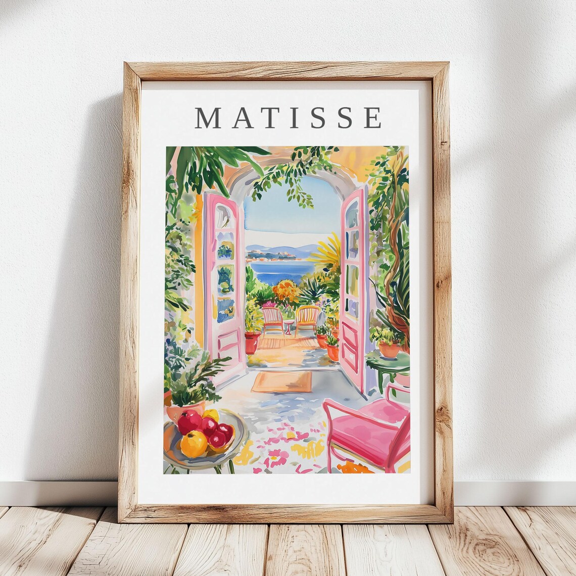 Henri Matisse Joyful Abstract Room With Sea View