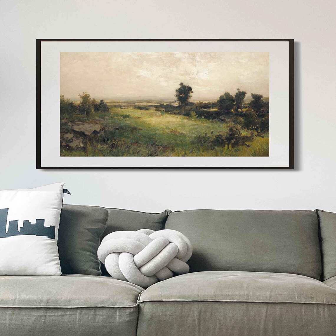 Vintage Panoramic Landscape, Rustic Country Nature Scene - Image 3