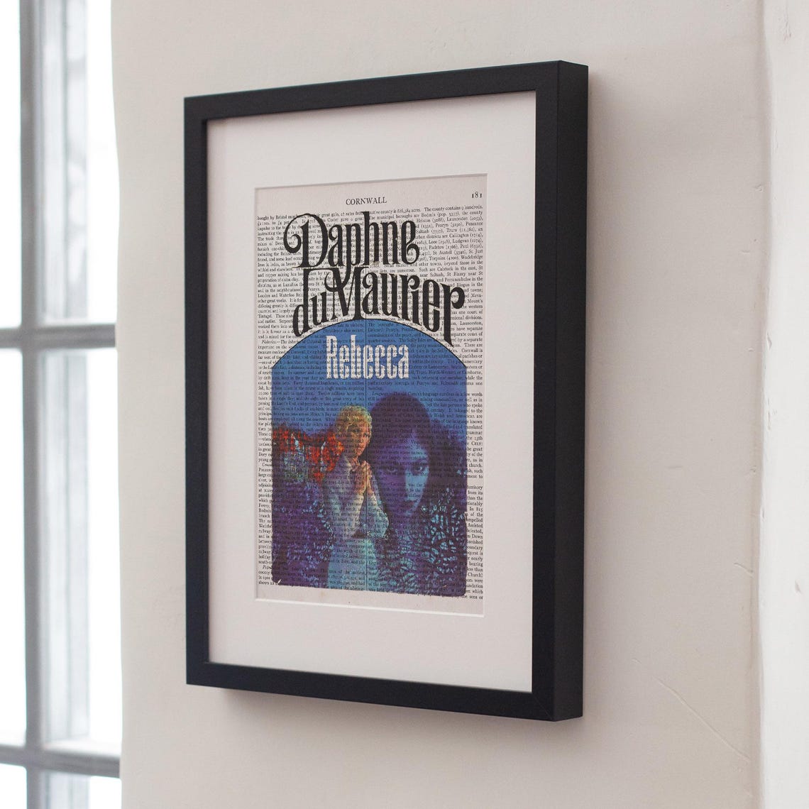 Daphne du Maurier Rebecca Gothic Dictionary Page Literary Art Poster - Image 3