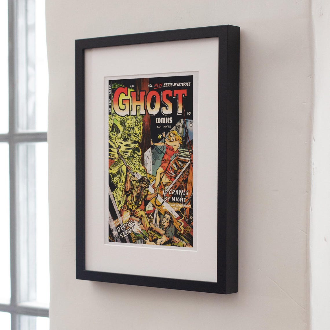 Ghost Comics No 9 Cover Winter It Crawls By Night Vintage Horror Print - Image 4