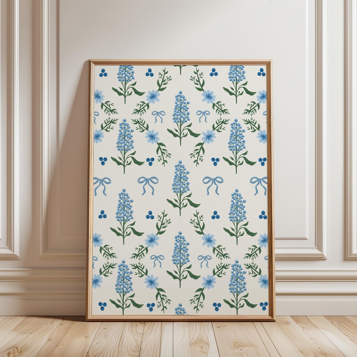 Hydrangea Grandmillennial Art Print, Vintage Floral - Image 3