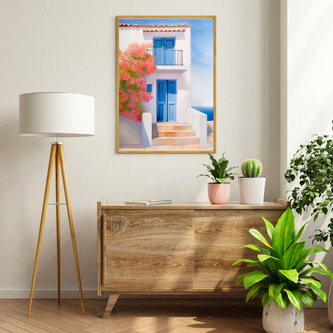 Skiathos Watercolor Print, Greek Island Travel Poster - Image 2
