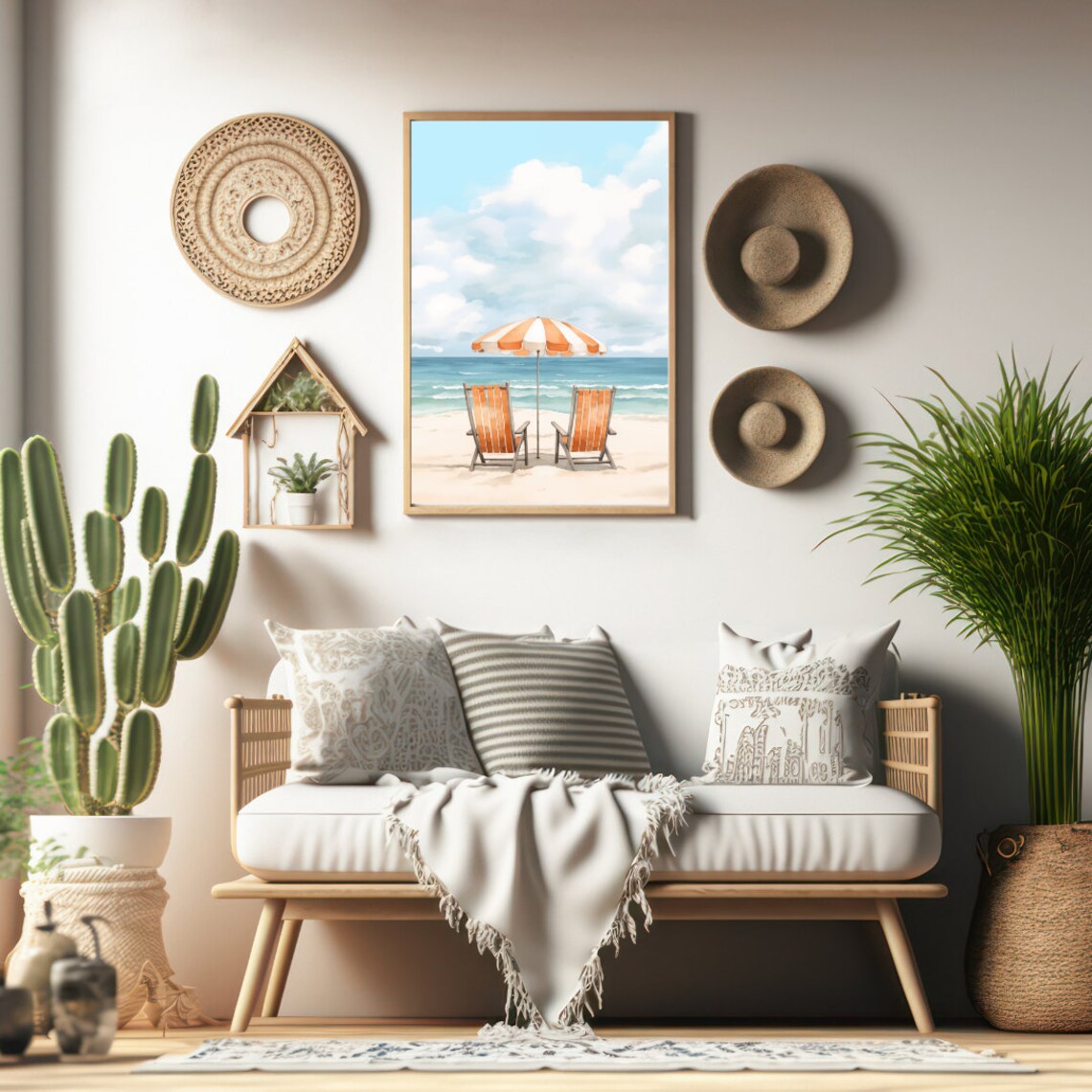 Pensacola Watercolor Travel Poster, Florida Seaside - Image 3