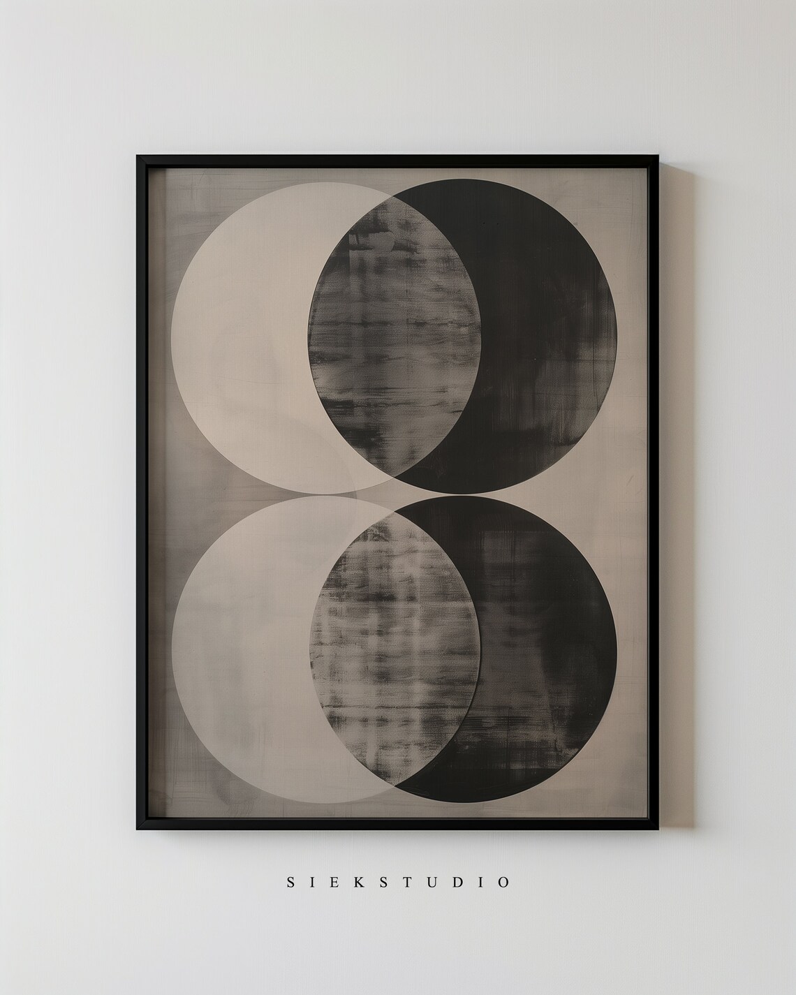Modern Abstract Geometric Art Print, Scandinavian Minimalist