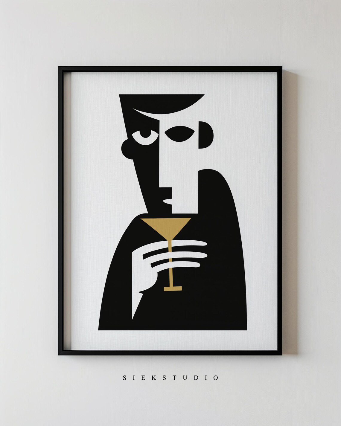 Abstract Minimalist Figurative Portrait Art Print