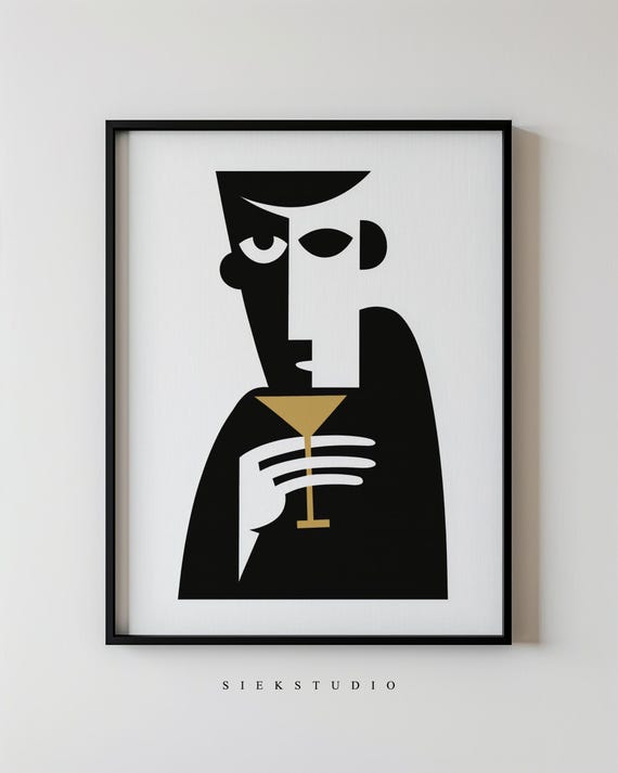Abstract Minimalist Figurative Portrait Art Print