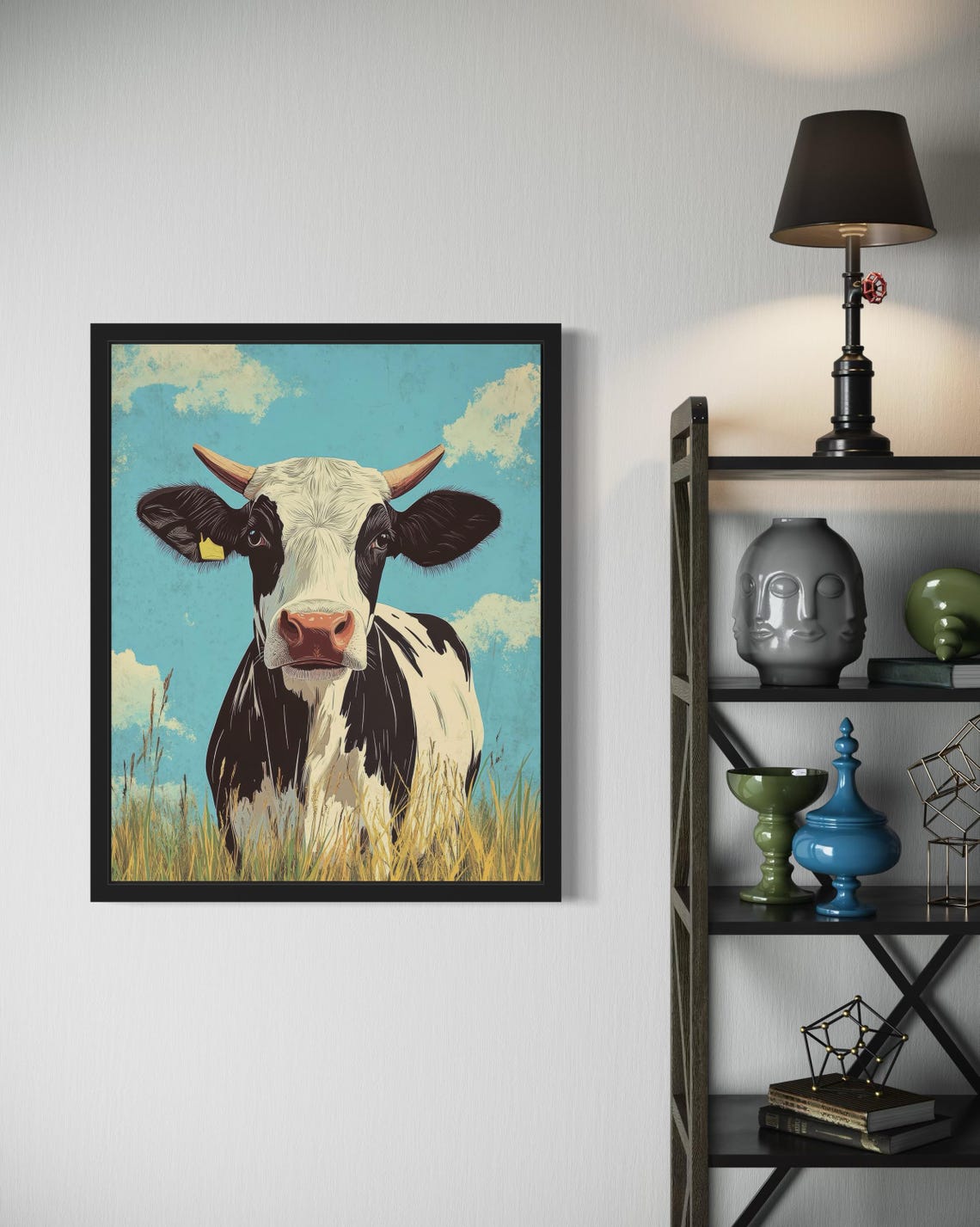 Cow Farm Pop Art Poster - Image 4
