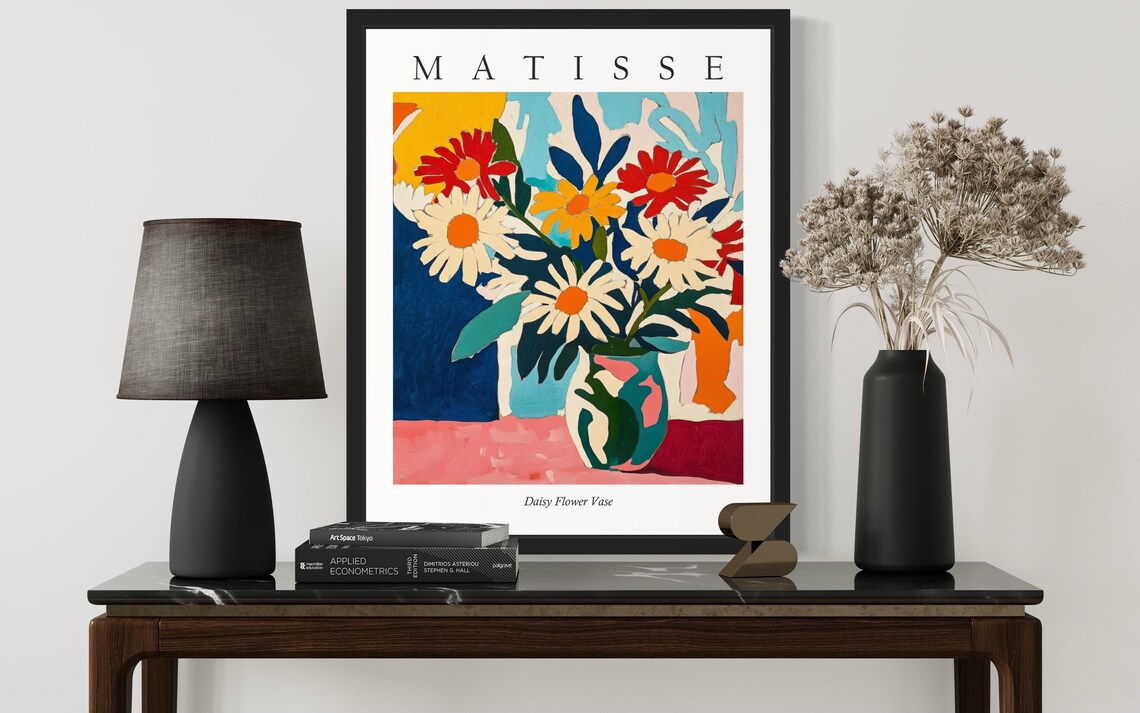 Matisse Style Daisy Flower Vase Fresh Fauvist Still Life Poster - Image 3