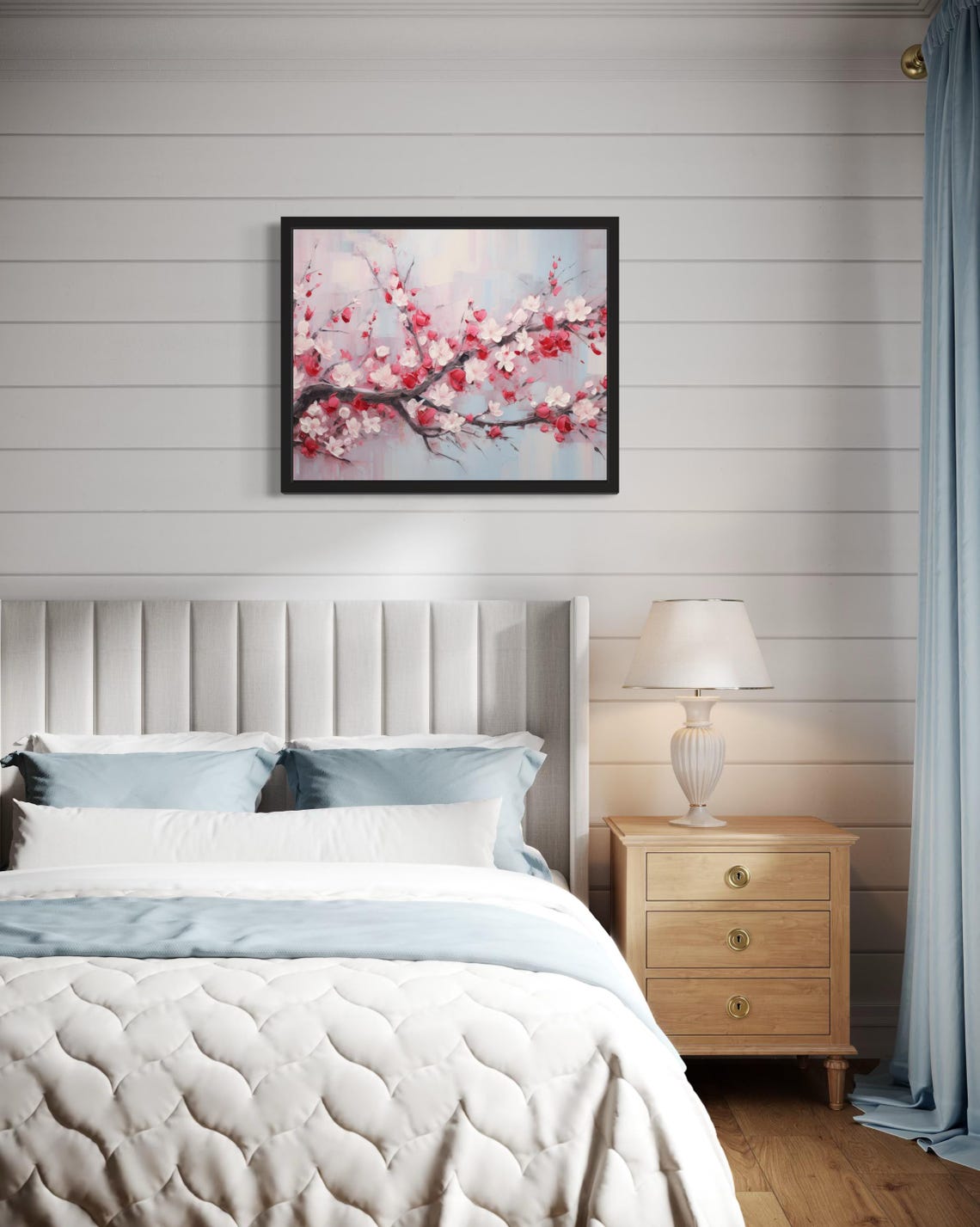 Cherry Blossom Abstract Art Print - Image 4