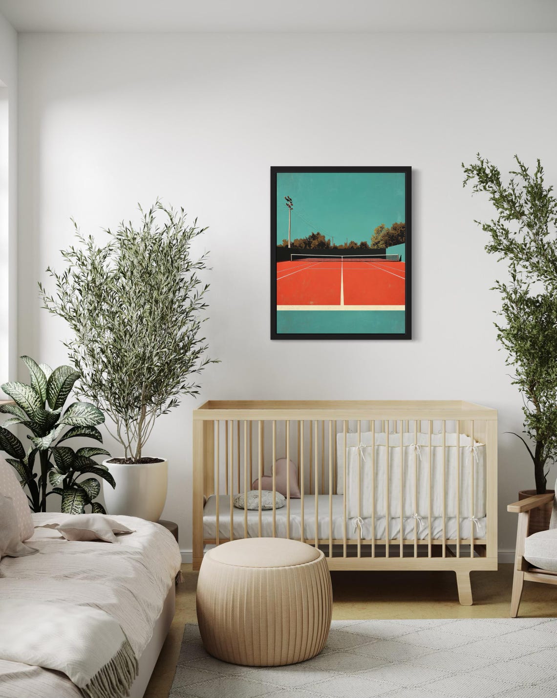 Tennis Court Pop Art Poster - Image 3