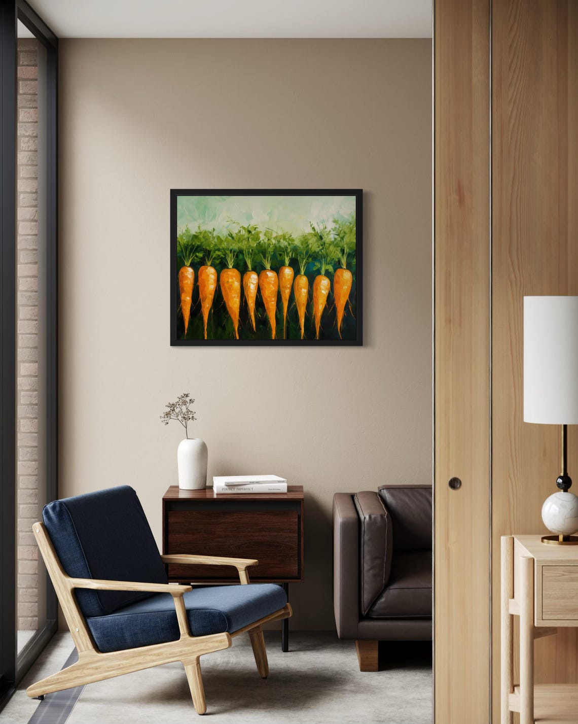 Carrots Abstract Art Print - Image 2