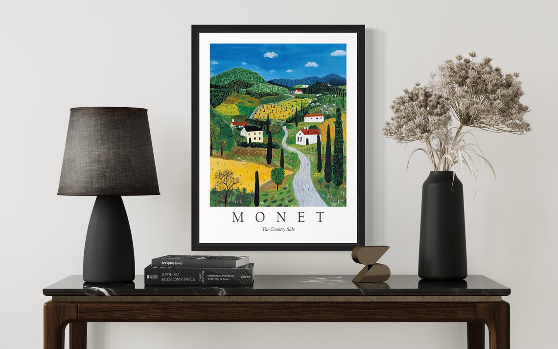 The Country Side Monet Still Life Art Print Wall Art Poster Original Paint Artwork Artwork Decor - Image 3