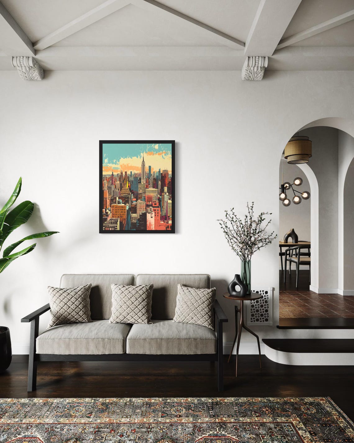 NYC Skyline Pop Art Poster - Image 3