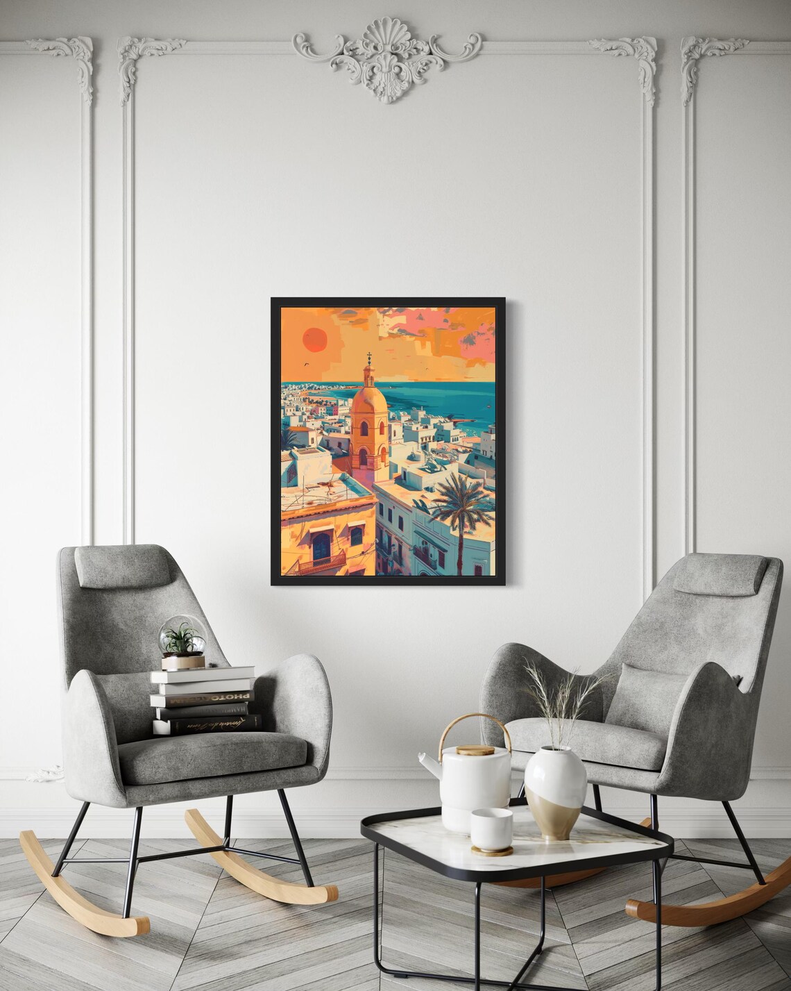 Tunis Tunisia Africa Art Print Wall Art Poster Original Paint Artwork Artwork Decor - Image 2